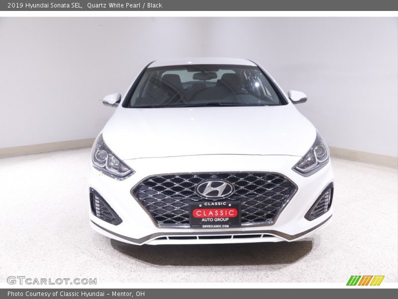 Quartz White Pearl / Black 2019 Hyundai Sonata SEL