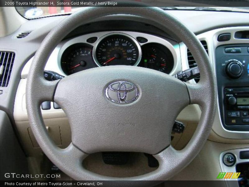 Sonora Gold Metallic / Ivory Beige 2006 Toyota Highlander I4