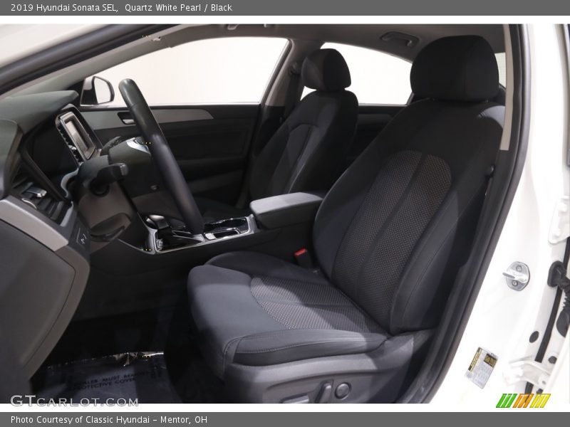 Quartz White Pearl / Black 2019 Hyundai Sonata SEL