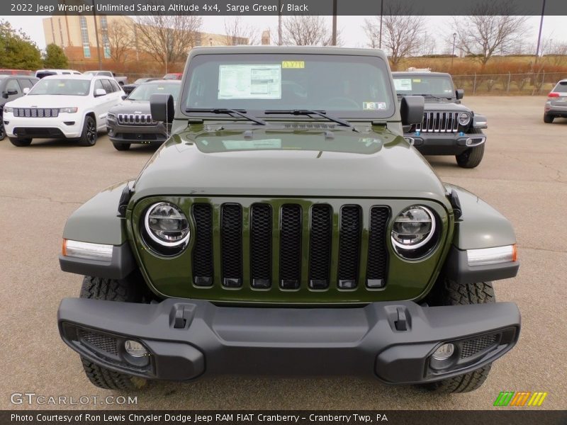 Sarge Green / Black 2022 Jeep Wrangler Unlimited Sahara Altitude 4x4