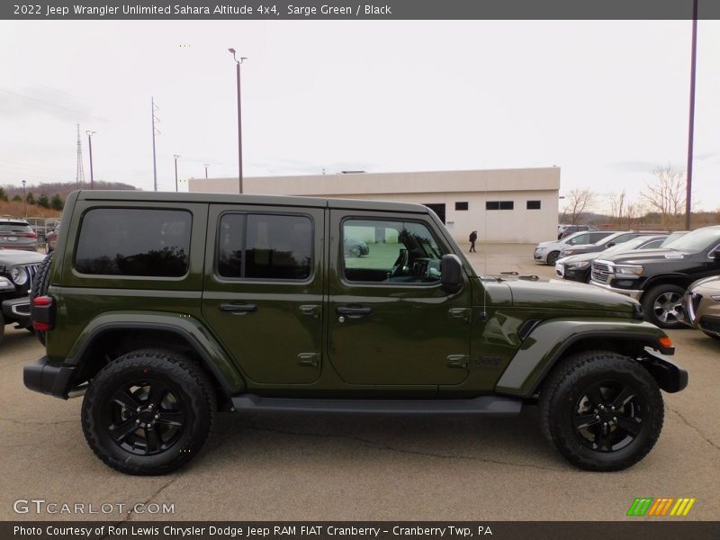 Sarge Green / Black 2022 Jeep Wrangler Unlimited Sahara Altitude 4x4