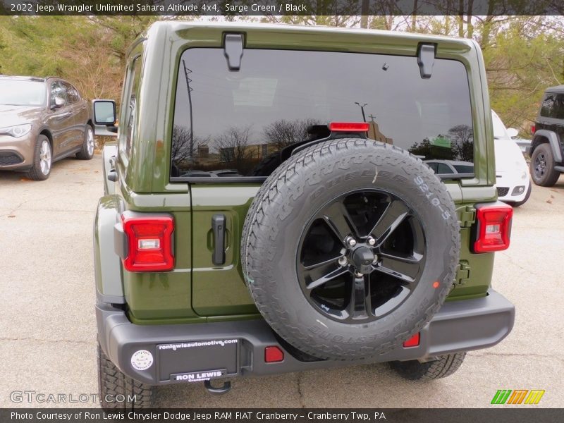 Sarge Green / Black 2022 Jeep Wrangler Unlimited Sahara Altitude 4x4