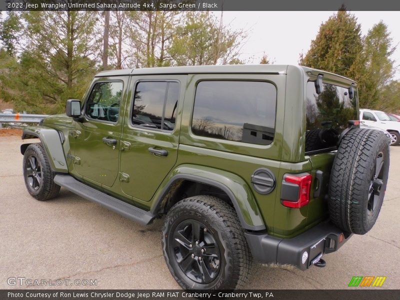 Sarge Green / Black 2022 Jeep Wrangler Unlimited Sahara Altitude 4x4