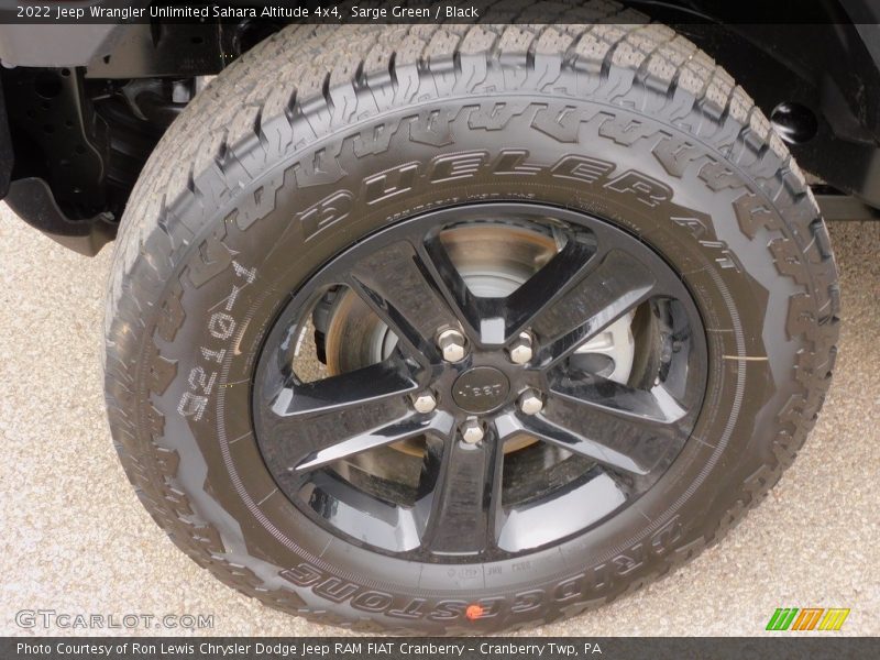 Sarge Green / Black 2022 Jeep Wrangler Unlimited Sahara Altitude 4x4