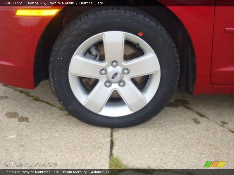 Redfire Metallic / Charcoal Black 2008 Ford Fusion SE V6