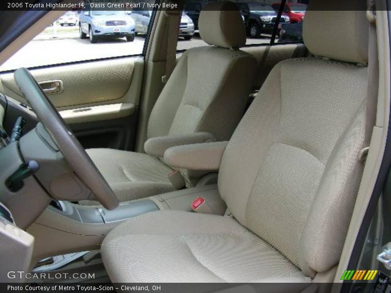 Oasis Green Pearl / Ivory Beige 2006 Toyota Highlander I4