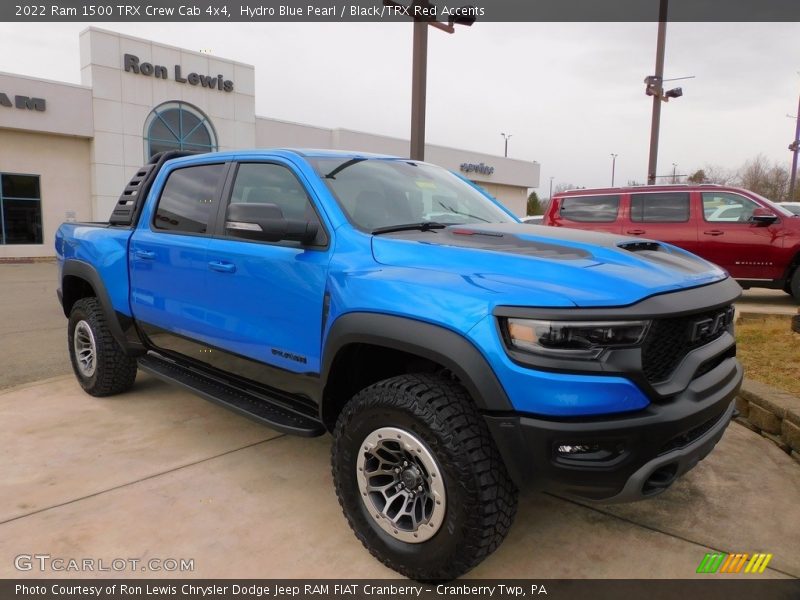 Hydro Blue Pearl / Black/TRX Red Accents 2022 Ram 1500 TRX Crew Cab 4x4