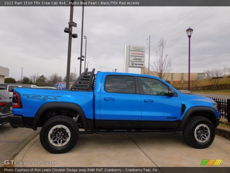 Hydro Blue Pearl / Black/TRX Red Accents 2022 Ram 1500 TRX Crew Cab 4x4