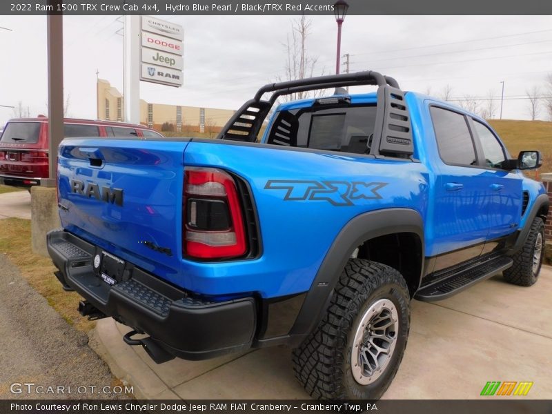 Hydro Blue Pearl / Black/TRX Red Accents 2022 Ram 1500 TRX Crew Cab 4x4