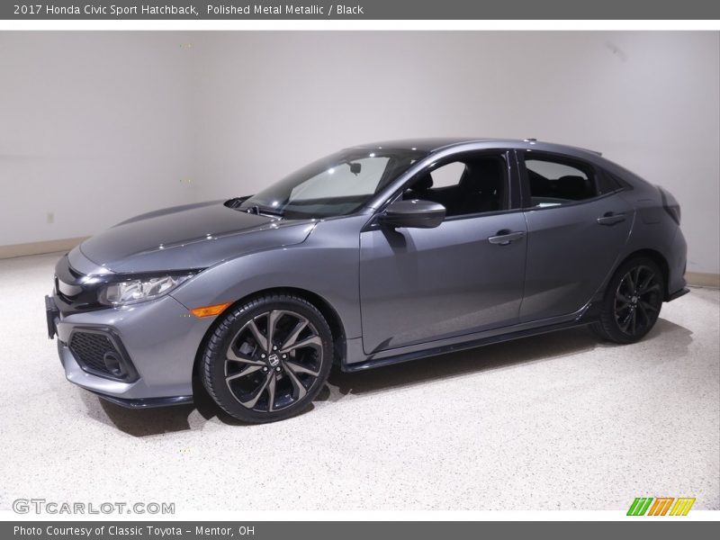 Polished Metal Metallic / Black 2017 Honda Civic Sport Hatchback