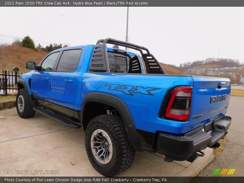 Hydro Blue Pearl / Black/TRX Red Accents 2022 Ram 1500 TRX Crew Cab 4x4