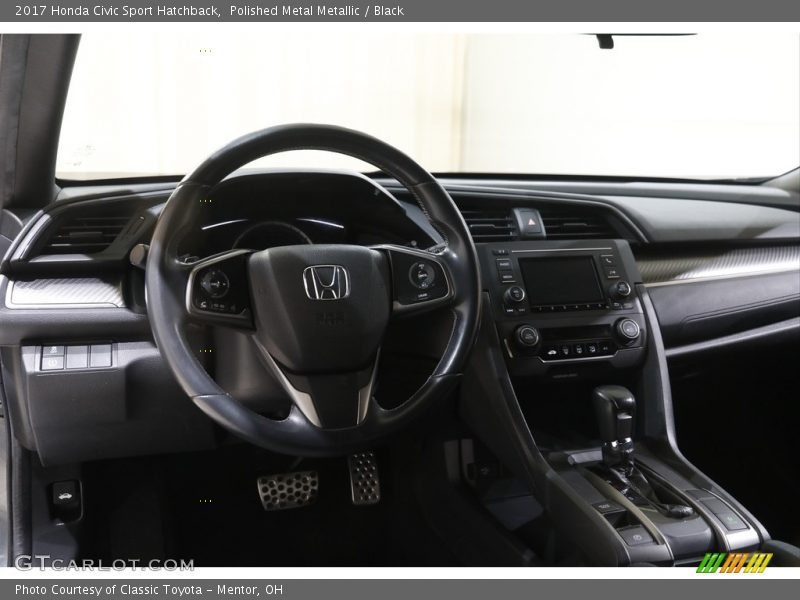 Polished Metal Metallic / Black 2017 Honda Civic Sport Hatchback