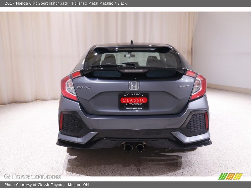 Polished Metal Metallic / Black 2017 Honda Civic Sport Hatchback