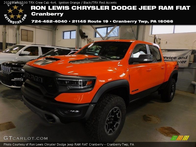 Ignition Orange / Black/TRX Red Accents 2022 Ram 1500 TRX Crew Cab 4x4