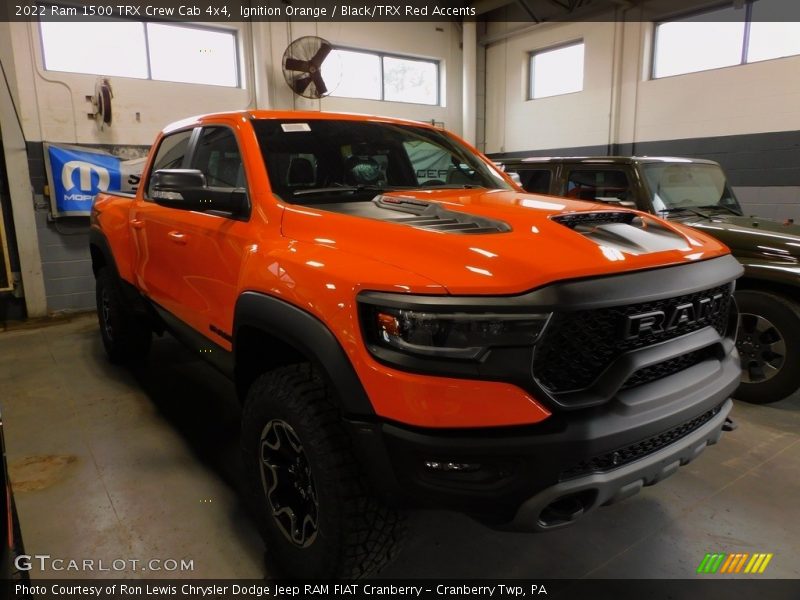 Ignition Orange / Black/TRX Red Accents 2022 Ram 1500 TRX Crew Cab 4x4