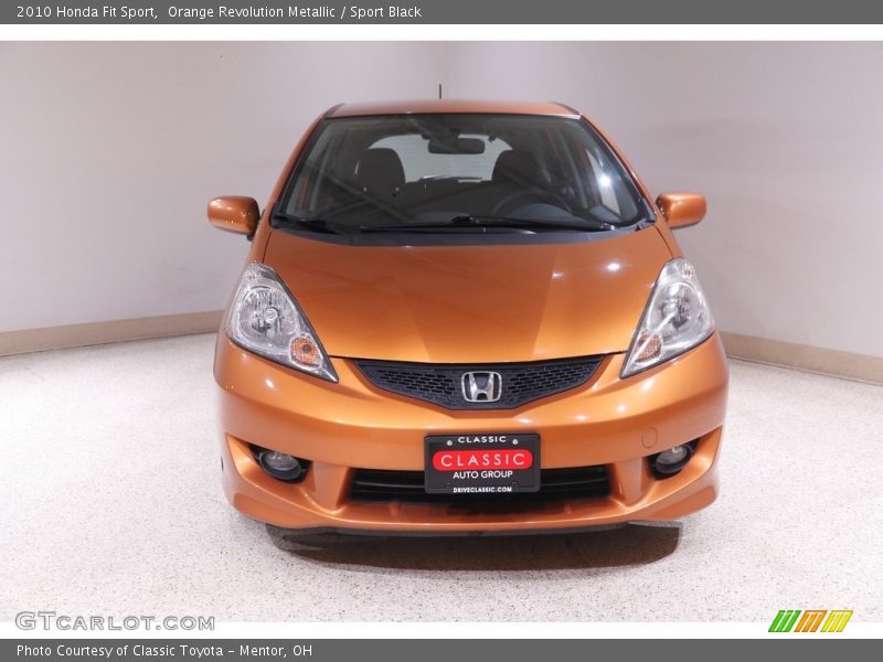 Orange Revolution Metallic / Sport Black 2010 Honda Fit Sport