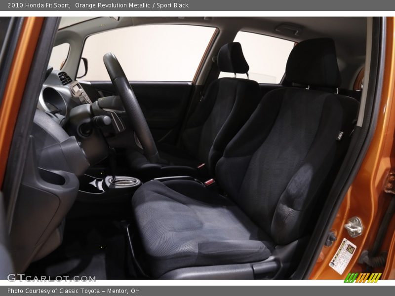 Orange Revolution Metallic / Sport Black 2010 Honda Fit Sport