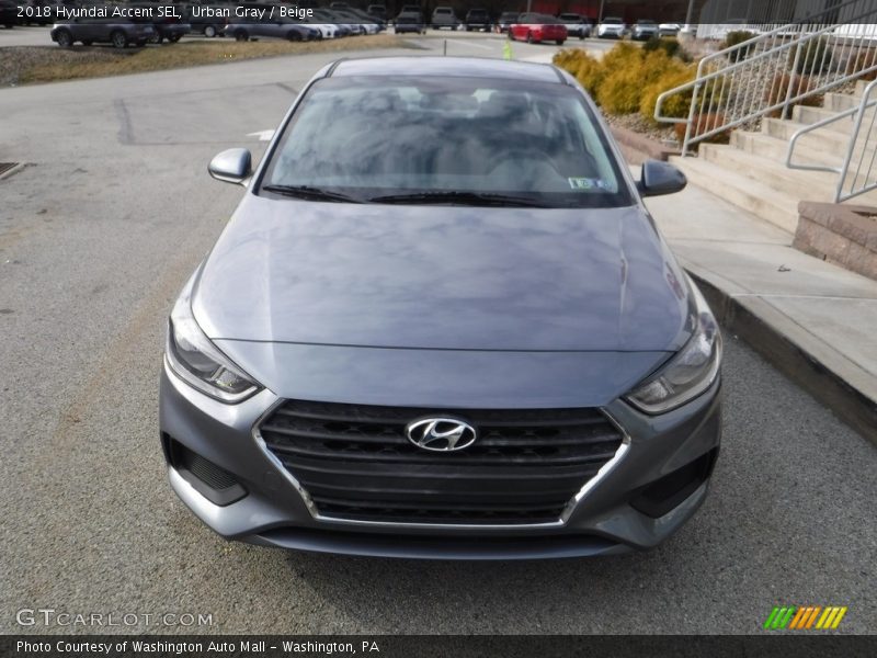 Urban Gray / Beige 2018 Hyundai Accent SEL