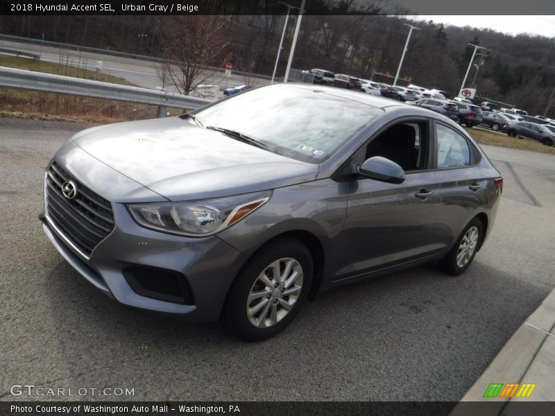 Urban Gray / Beige 2018 Hyundai Accent SEL