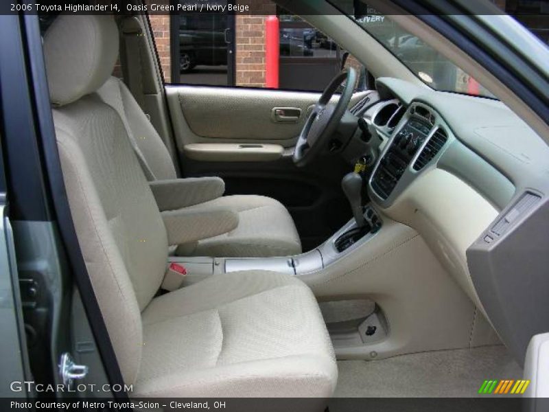 Oasis Green Pearl / Ivory Beige 2006 Toyota Highlander I4