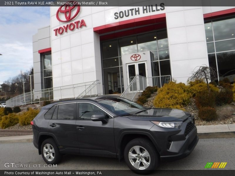 Magnetic Gray Metallic / Black 2021 Toyota RAV4 XLE AWD