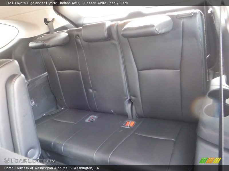Blizzard White Pearl / Black 2021 Toyota Highlander Hybrid Limited AWD