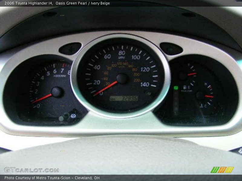 Oasis Green Pearl / Ivory Beige 2006 Toyota Highlander I4