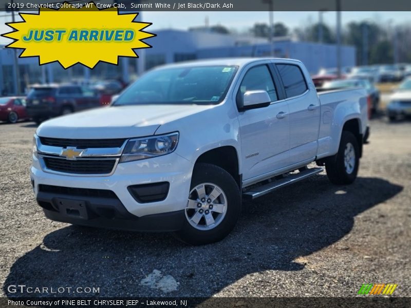 Summit White / Jet Black/Dark Ash 2019 Chevrolet Colorado WT Crew Cab