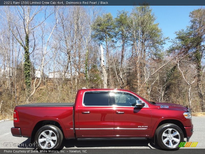 Delmonico Red Pearl / Black 2021 Ram 1500 Limited Crew Cab 4x4