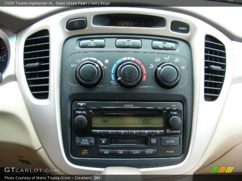 Oasis Green Pearl / Ivory Beige 2006 Toyota Highlander I4