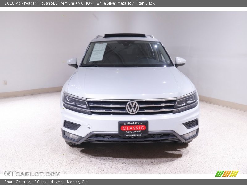 White Silver Metallic / Titan Black 2018 Volkswagen Tiguan SEL Premium 4MOTION