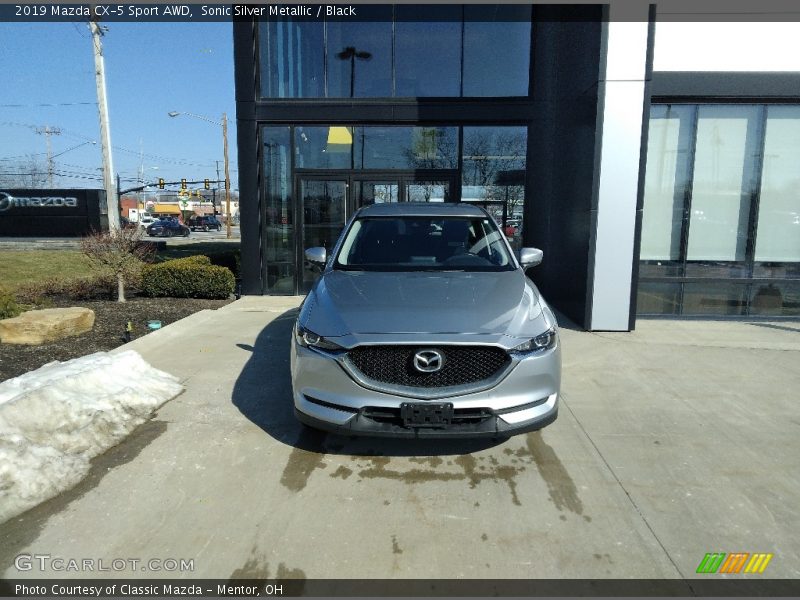 Sonic Silver Metallic / Black 2019 Mazda CX-5 Sport AWD