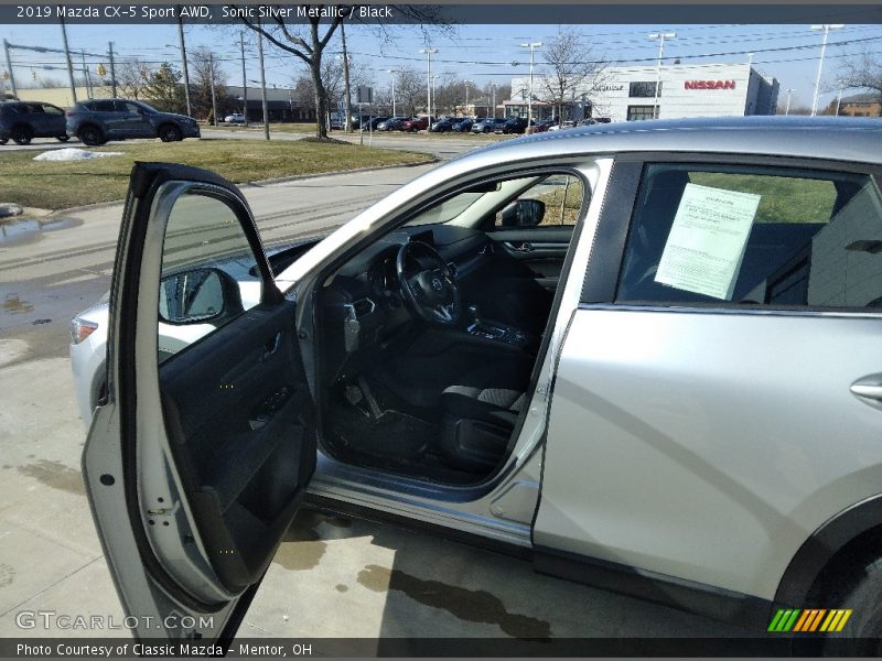 Sonic Silver Metallic / Black 2019 Mazda CX-5 Sport AWD