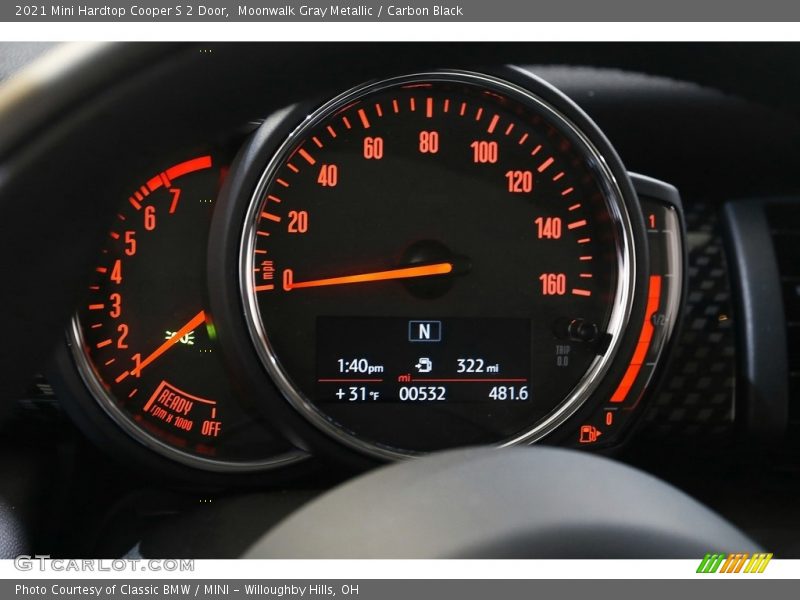 Moonwalk Gray Metallic / Carbon Black 2021 Mini Hardtop Cooper S 2 Door