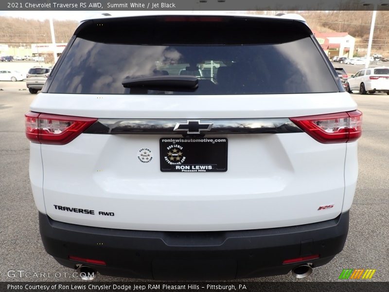 Summit White / Jet Black 2021 Chevrolet Traverse RS AWD