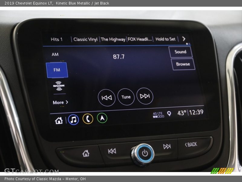 Kinetic Blue Metallic / Jet Black 2019 Chevrolet Equinox LT