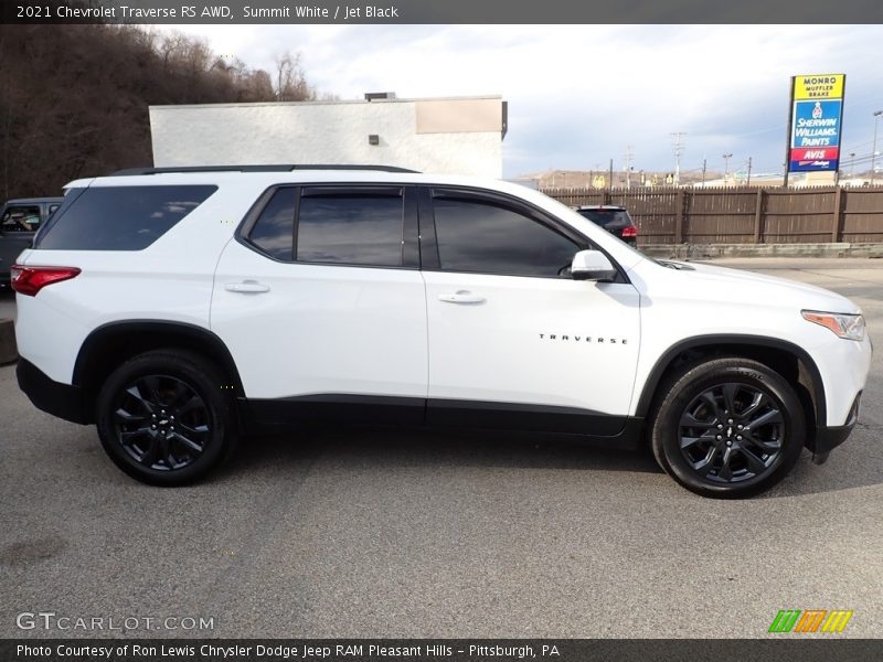 Summit White / Jet Black 2021 Chevrolet Traverse RS AWD