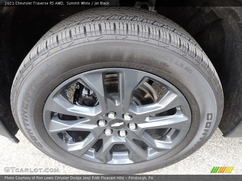 Summit White / Jet Black 2021 Chevrolet Traverse RS AWD
