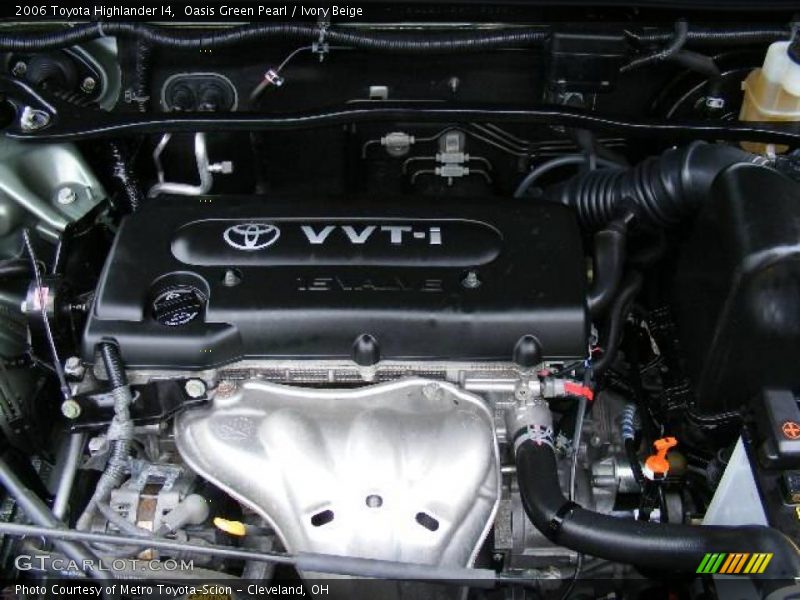 Oasis Green Pearl / Ivory Beige 2006 Toyota Highlander I4