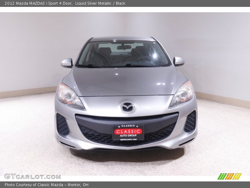 Liquid Silver Metallic / Black 2012 Mazda MAZDA3 i Sport 4 Door