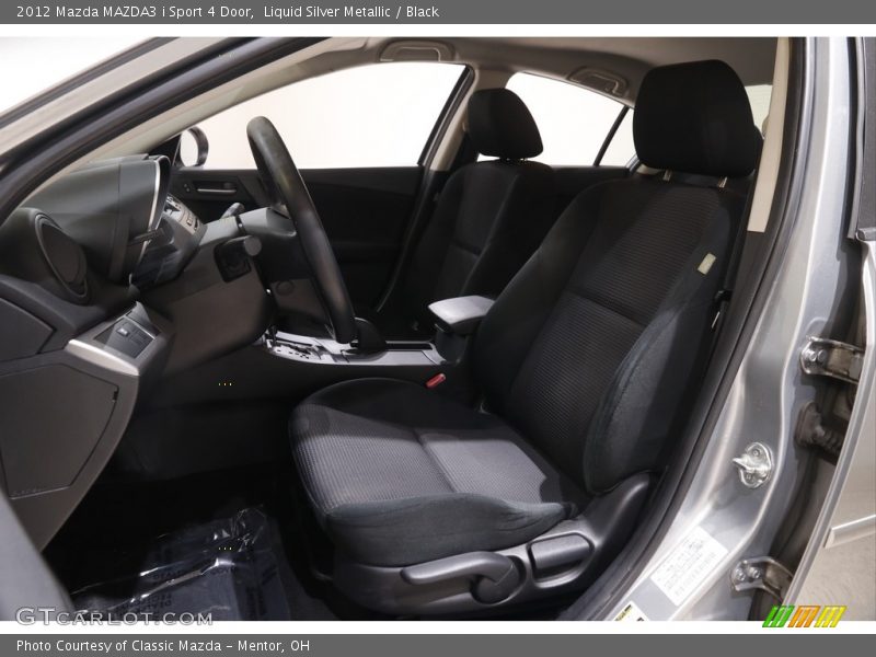 Liquid Silver Metallic / Black 2012 Mazda MAZDA3 i Sport 4 Door