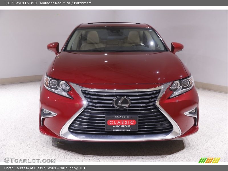 Matador Red Mica / Parchment 2017 Lexus ES 350