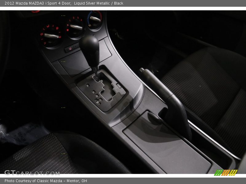 Liquid Silver Metallic / Black 2012 Mazda MAZDA3 i Sport 4 Door