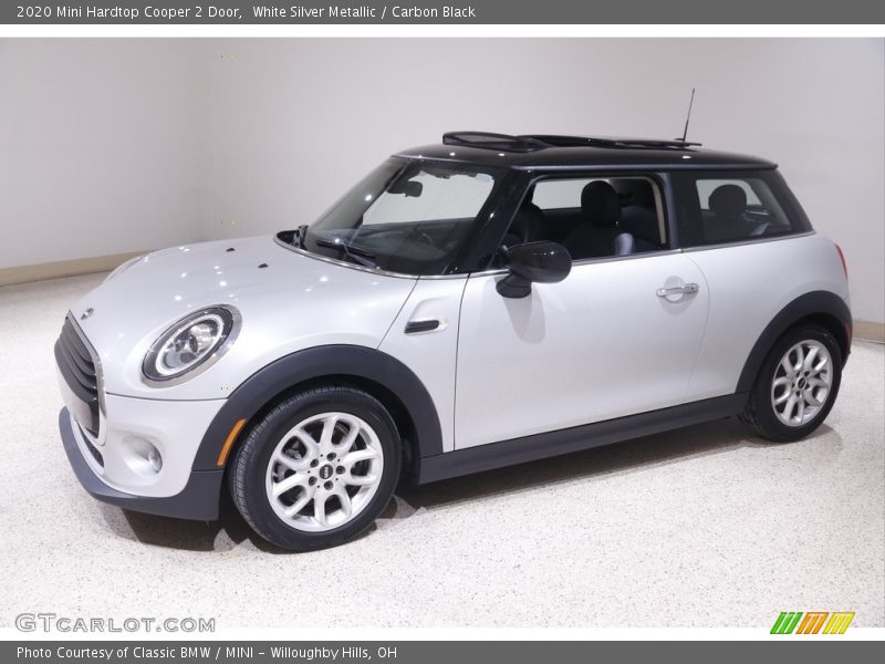 White Silver Metallic / Carbon Black 2020 Mini Hardtop Cooper 2 Door