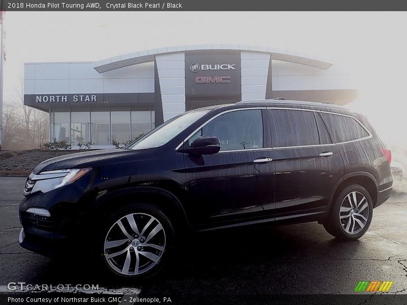 Crystal Black Pearl / Black 2018 Honda Pilot Touring AWD