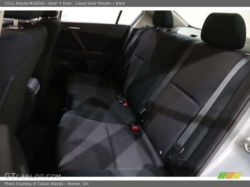 Liquid Silver Metallic / Black 2012 Mazda MAZDA3 i Sport 4 Door