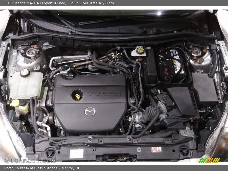 Liquid Silver Metallic / Black 2012 Mazda MAZDA3 i Sport 4 Door