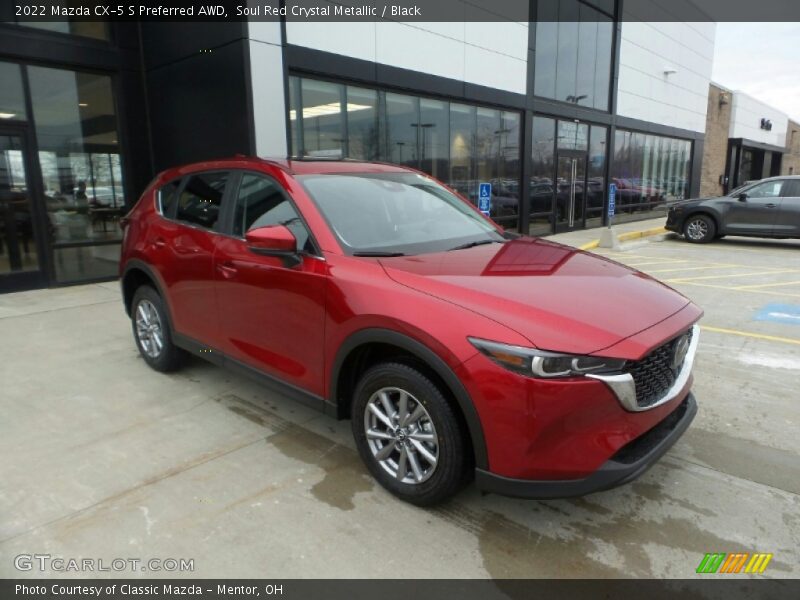 Soul Red Crystal Metallic / Black 2022 Mazda CX-5 S Preferred AWD