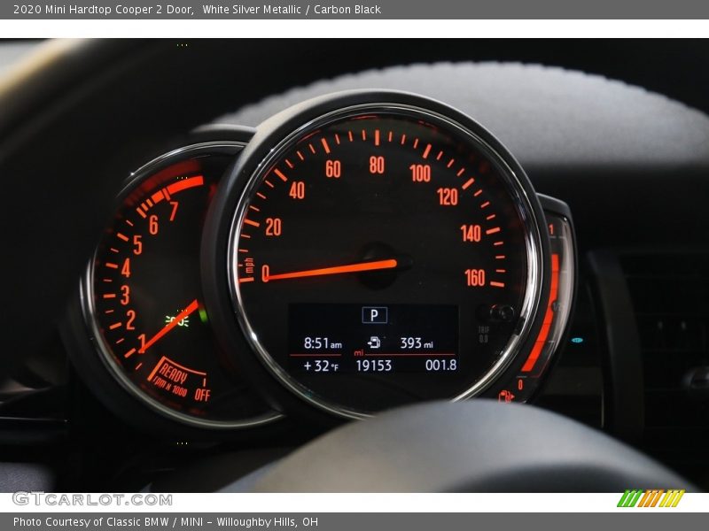 White Silver Metallic / Carbon Black 2020 Mini Hardtop Cooper 2 Door