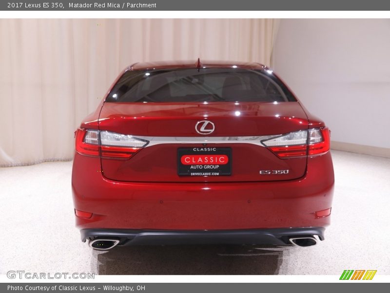 Matador Red Mica / Parchment 2017 Lexus ES 350